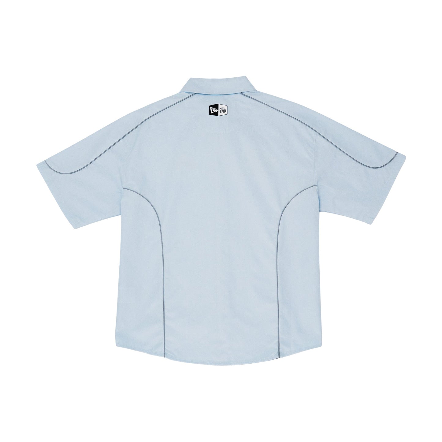 New Era Racing Light Blue Short Sleeve Woven Shirt