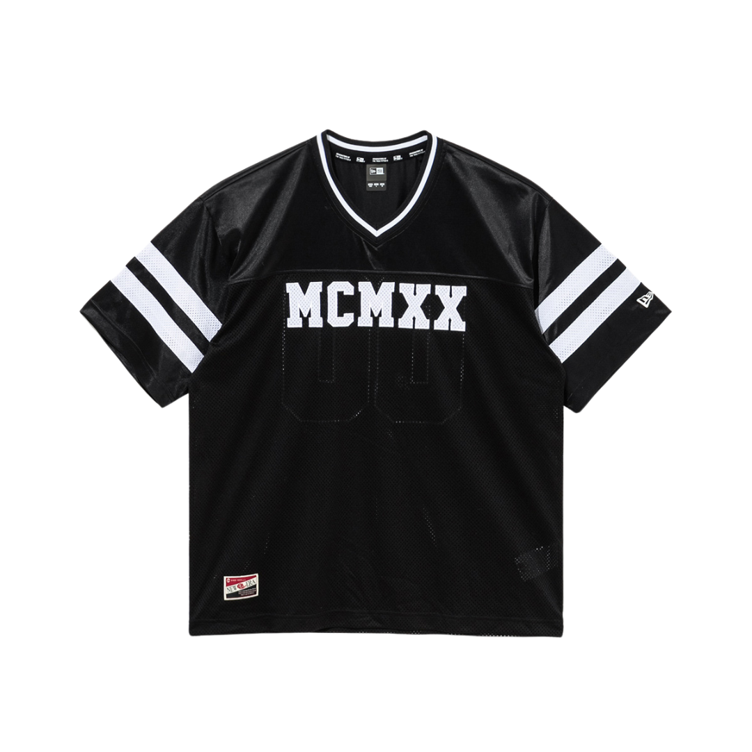 Retro Sports Mesh Top Black Short Sleeve T-Shirt
