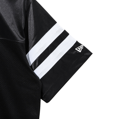 Retro Sports Mesh Top Black Short Sleeve T-Shirt