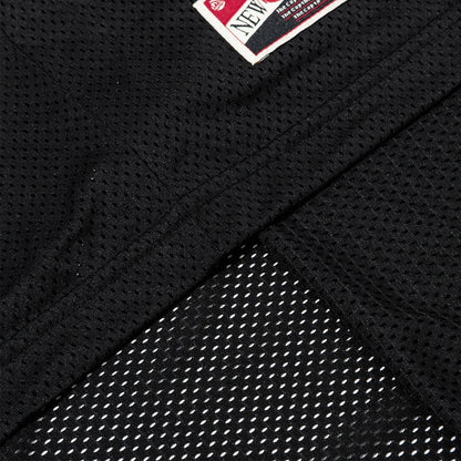 Retro Sports Mesh Top Black Short Sleeve T-Shirt