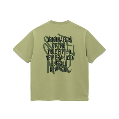 New Era Neon Writing Sage Short Sleeves T-Shirt