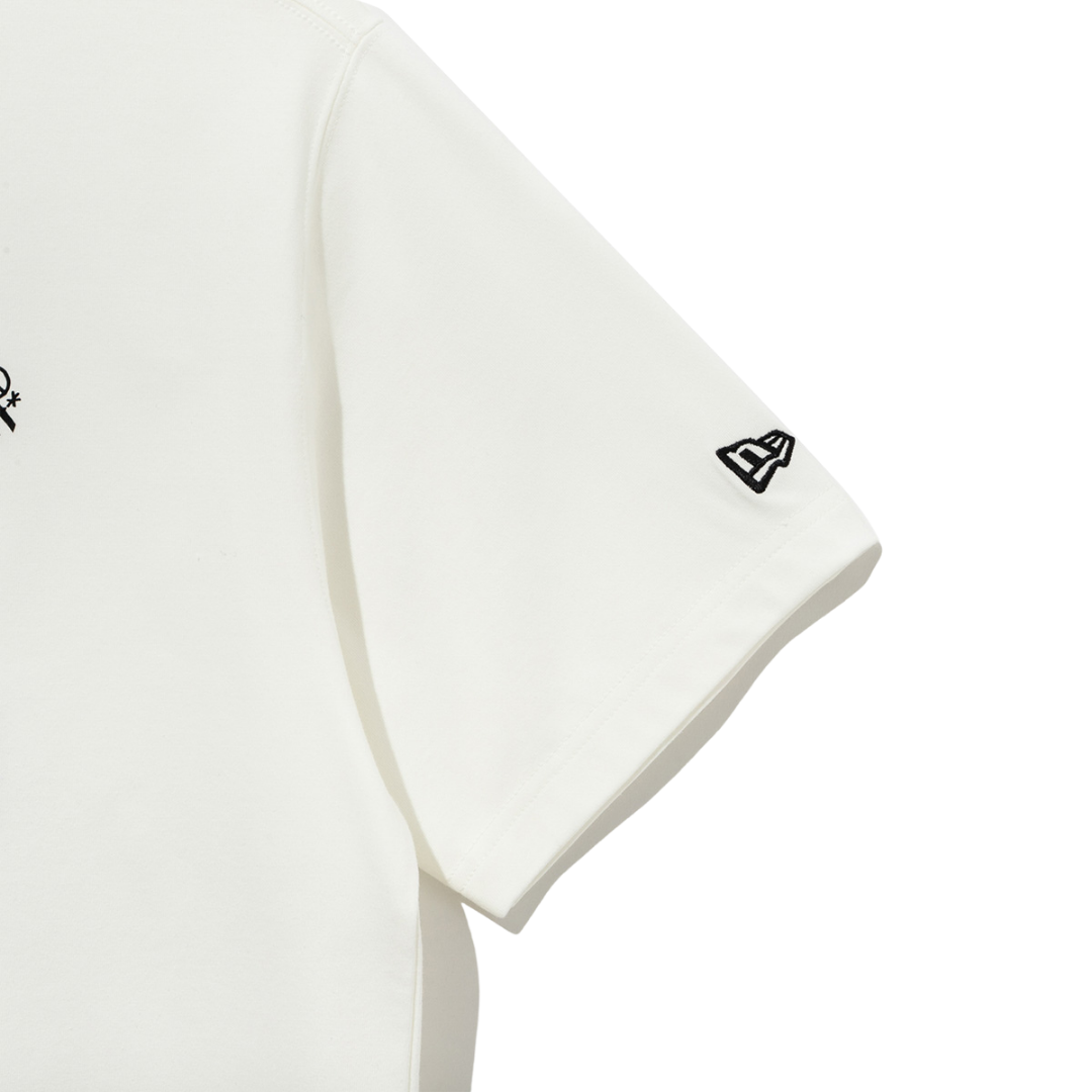 New Era Neon Writing Off White Short Sleeves T-Shirt