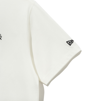 New Era Neon Writing Off White Short Sleeves T-Shirt