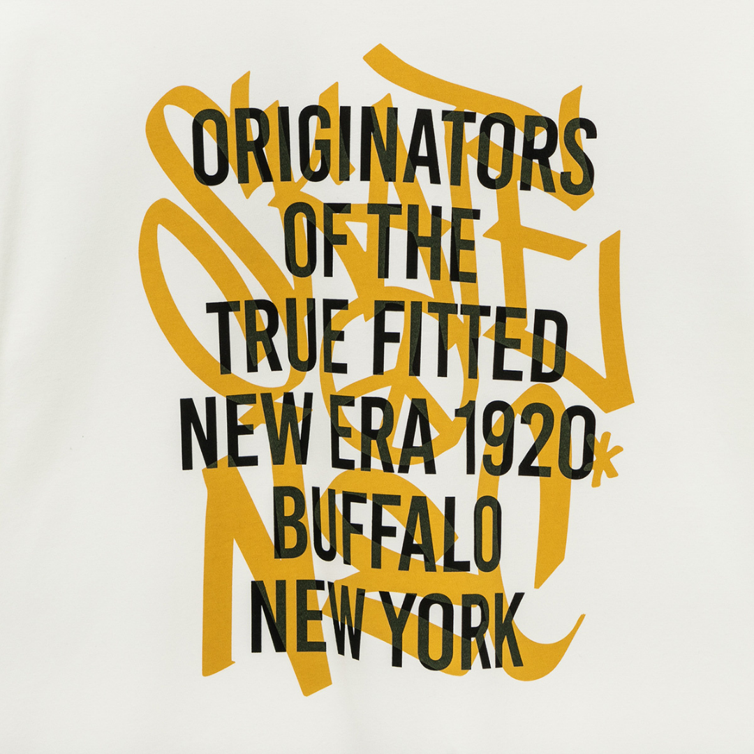 New Era Neon Writing Off White Short Sleeves T-Shirt