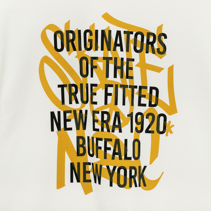 New Era Neon Writing Off White Short Sleeves T-Shirt