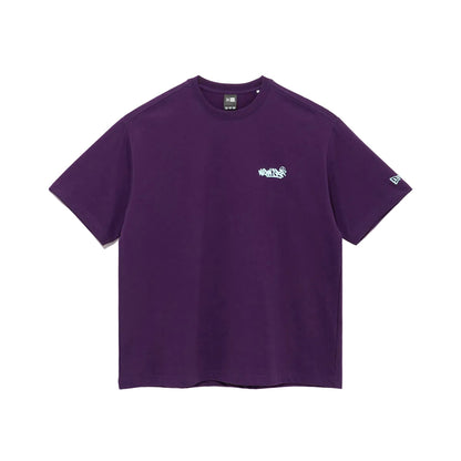 New Era Neon Writing Purple Short Sleeves T-Shirt