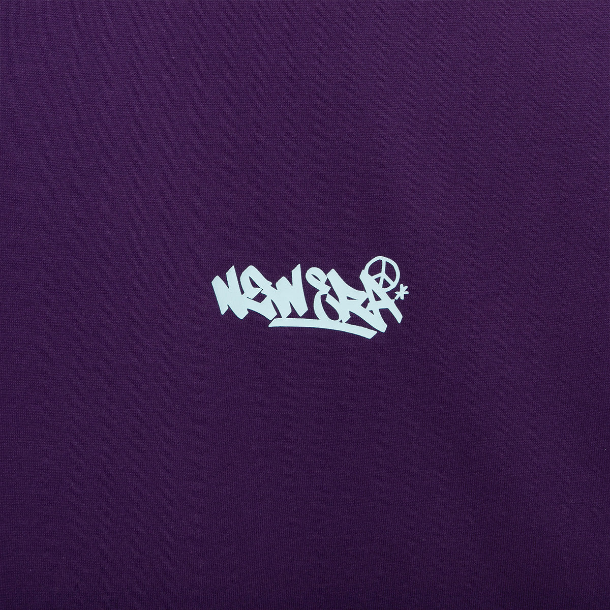 New Era Neon Writing Purple Short Sleeves T-Shirt