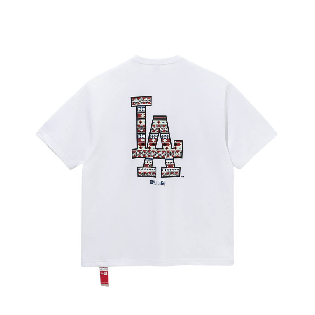 Los Angeles Dodgers MLB Navajo Pattern White Short Sleeves T-Shirt