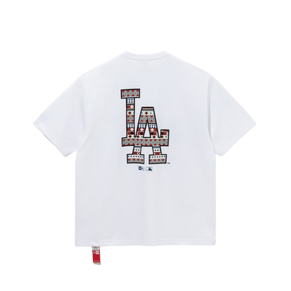 Los Angeles Dodgers MLB Navajo Pattern White Short Sleeves T-Shirt