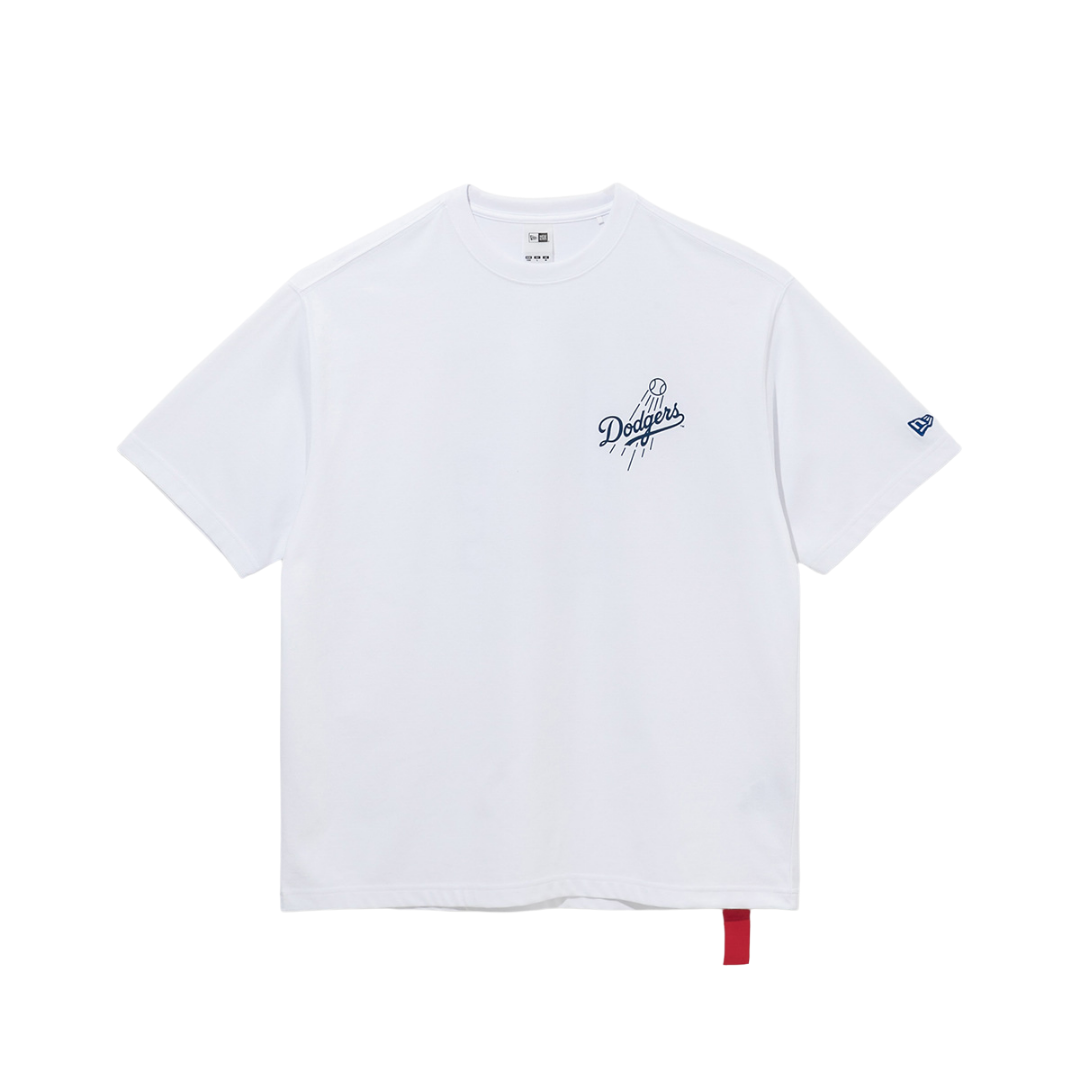Los Angeles Dodgers MLB Line Logo White Short Sleeves T-Shirt