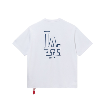 Los Angeles Dodgers MLB Line Logo White Short Sleeves T-Shirt