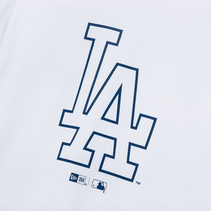 Los Angeles Dodgers MLB Line Logo White Short Sleeves T-Shirt