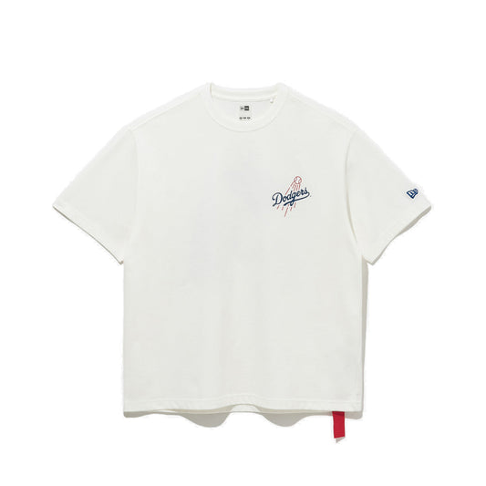 Los Angeles Dodgers MLB Cheering Food White Short Sleeve T-Shirt