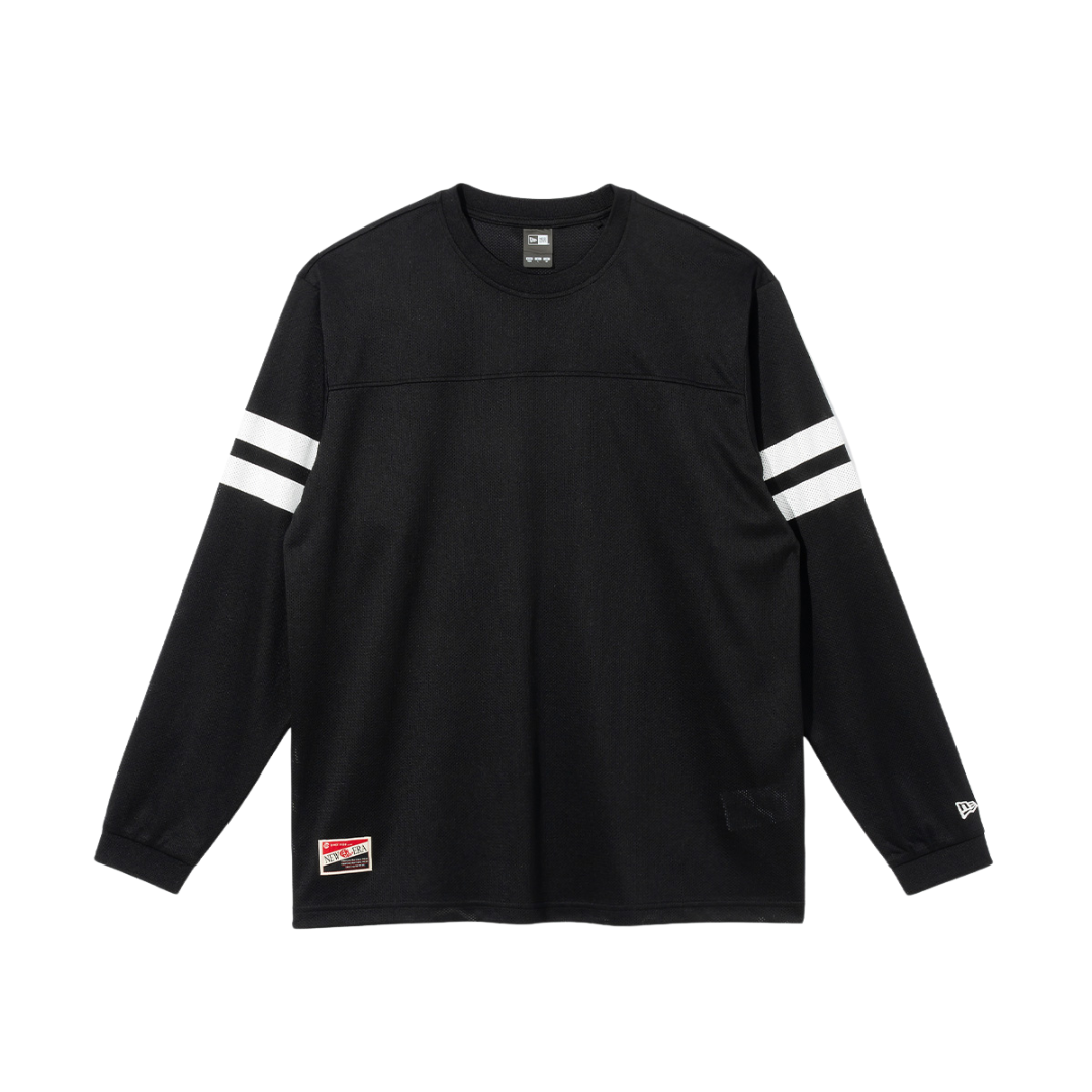 New Era Mesh Water Black Long Sleeve T-Shirt