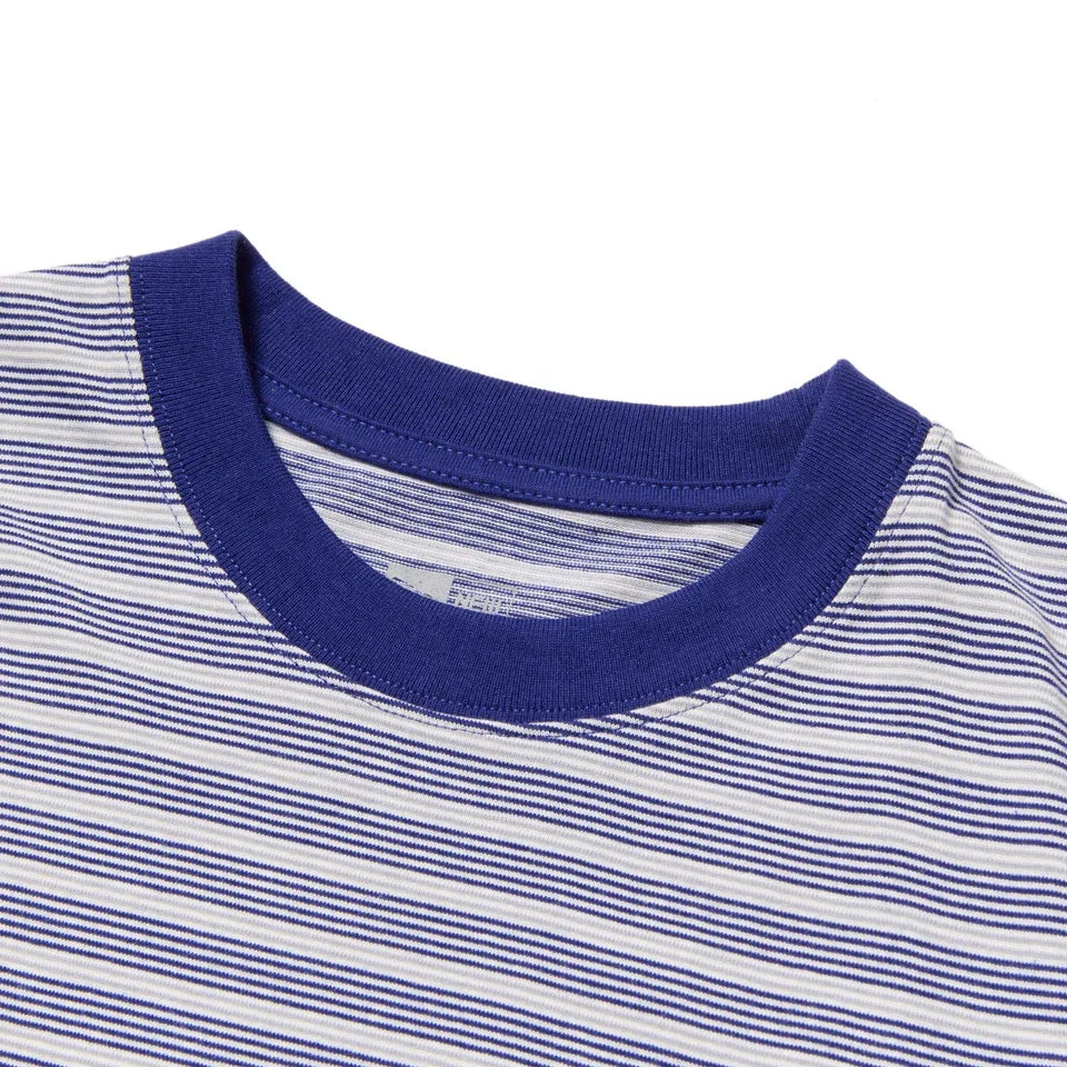 New Era Striped Dark Royal Oversized Short Sleeves T-Shirt