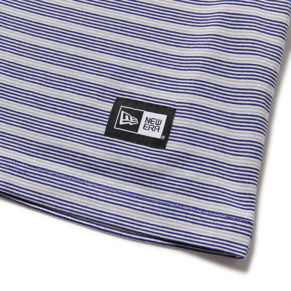 New Era Striped Dark Royal Oversized Short Sleeves T-Shirt