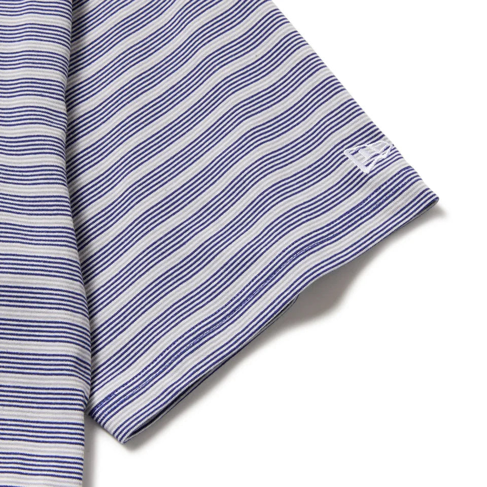New Era Striped Dark Royal Oversized Short Sleeves T-Shirt