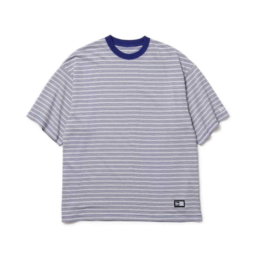 New Era Striped Dark Royal Oversized Short Sleeves T-Shirt