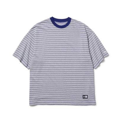 New Era Striped Dark Royal Oversized Short Sleeves T-Shirt