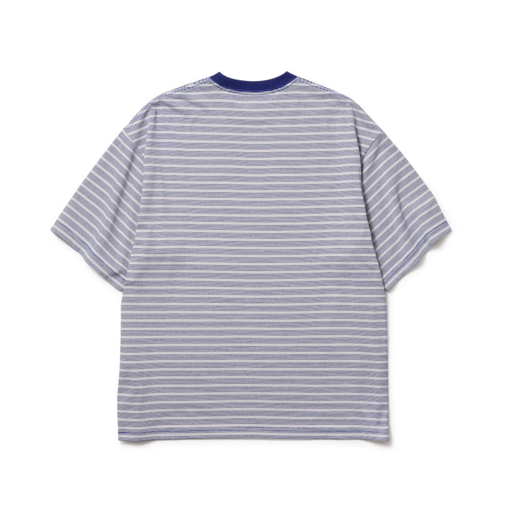 New Era Striped Dark Royal Oversized Short Sleeves T-Shirt