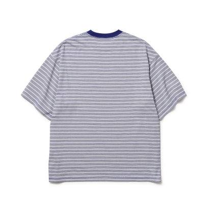 New Era Striped Dark Royal Oversized Short Sleeves T-Shirt