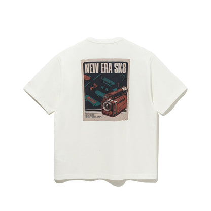 New Era Vintage Cam White Short Sleeve T-Shirt