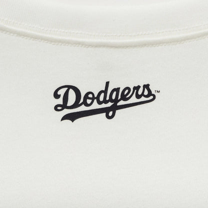 Los Angeles Dodgers Flower Script White Short Sleeves T-Shirt