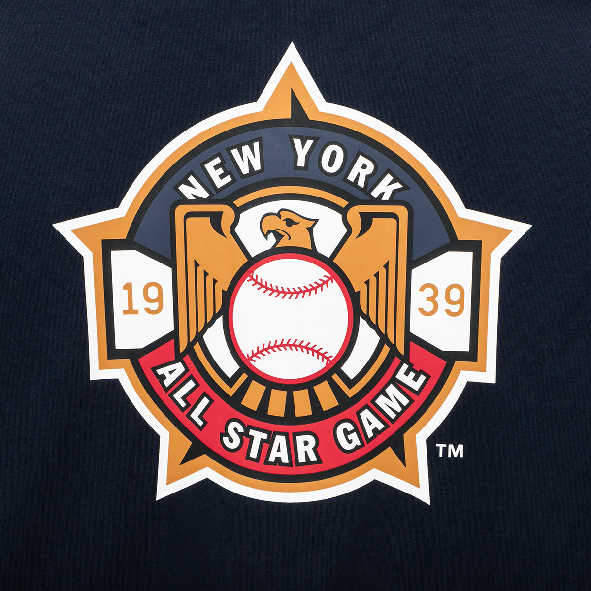 New York Yankees MLB All-Star Game 1939 Navy Short Sleeves T-Shirt