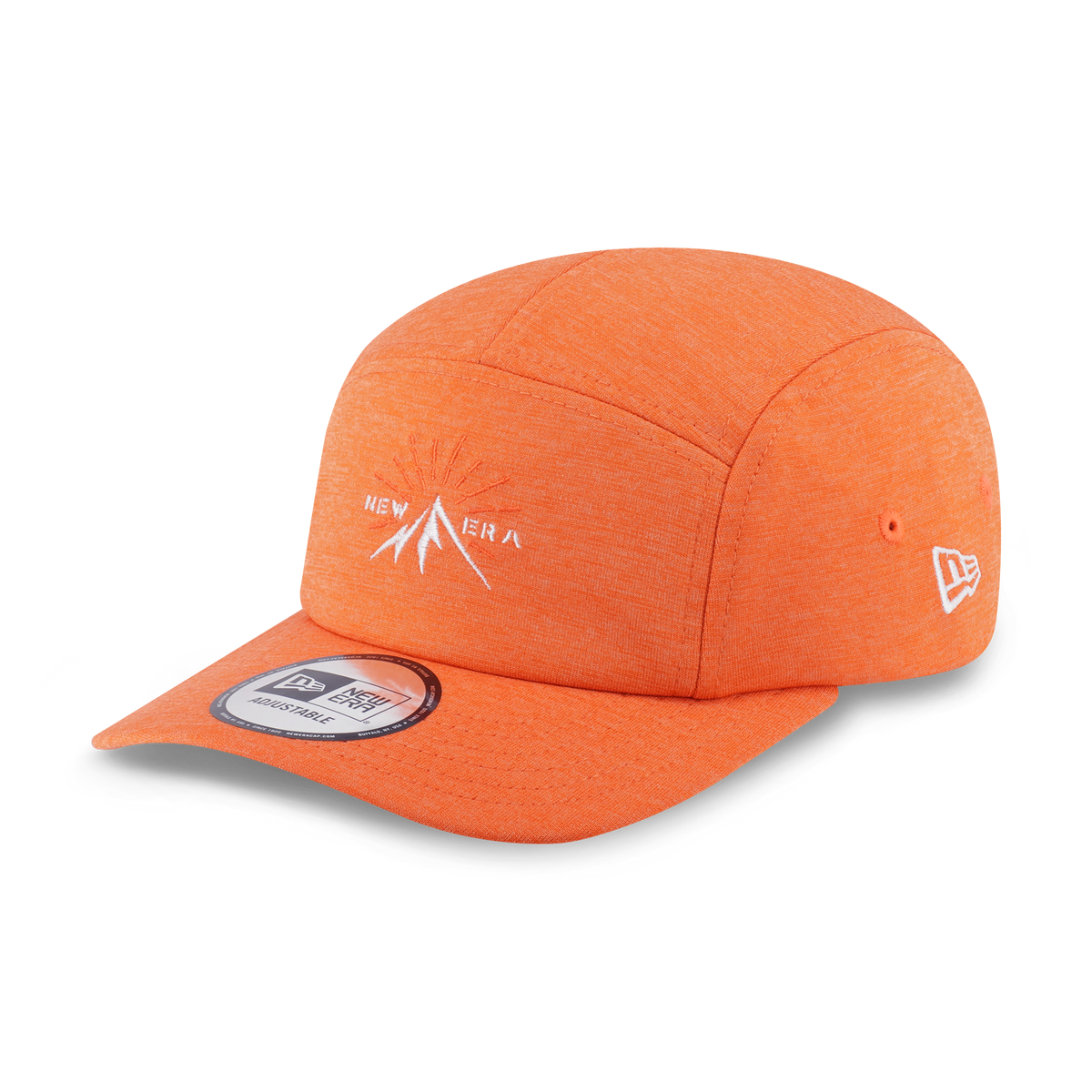 New Era Mountain Graphic Fight Orange Camper Curve Visor Hat
