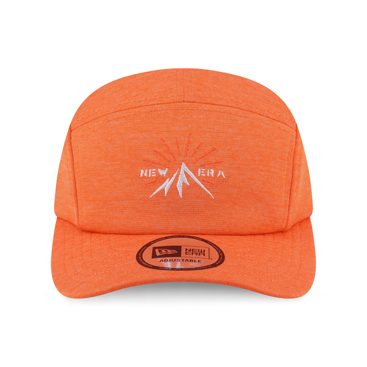 New Era Mountain Graphic Fight Orange Camper Curve Visor Hat