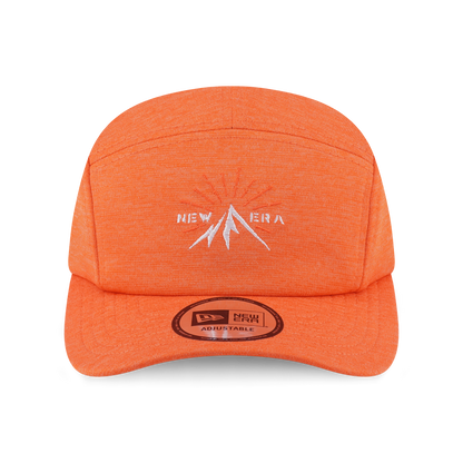 New Era Mountain Graphic Fight Orange Camper Curve Visor Hat
