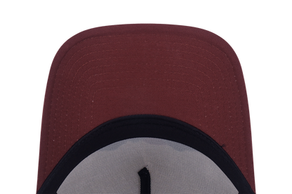 9FORTY A-Frame New Era Mountain Logo Chrome White Snapback