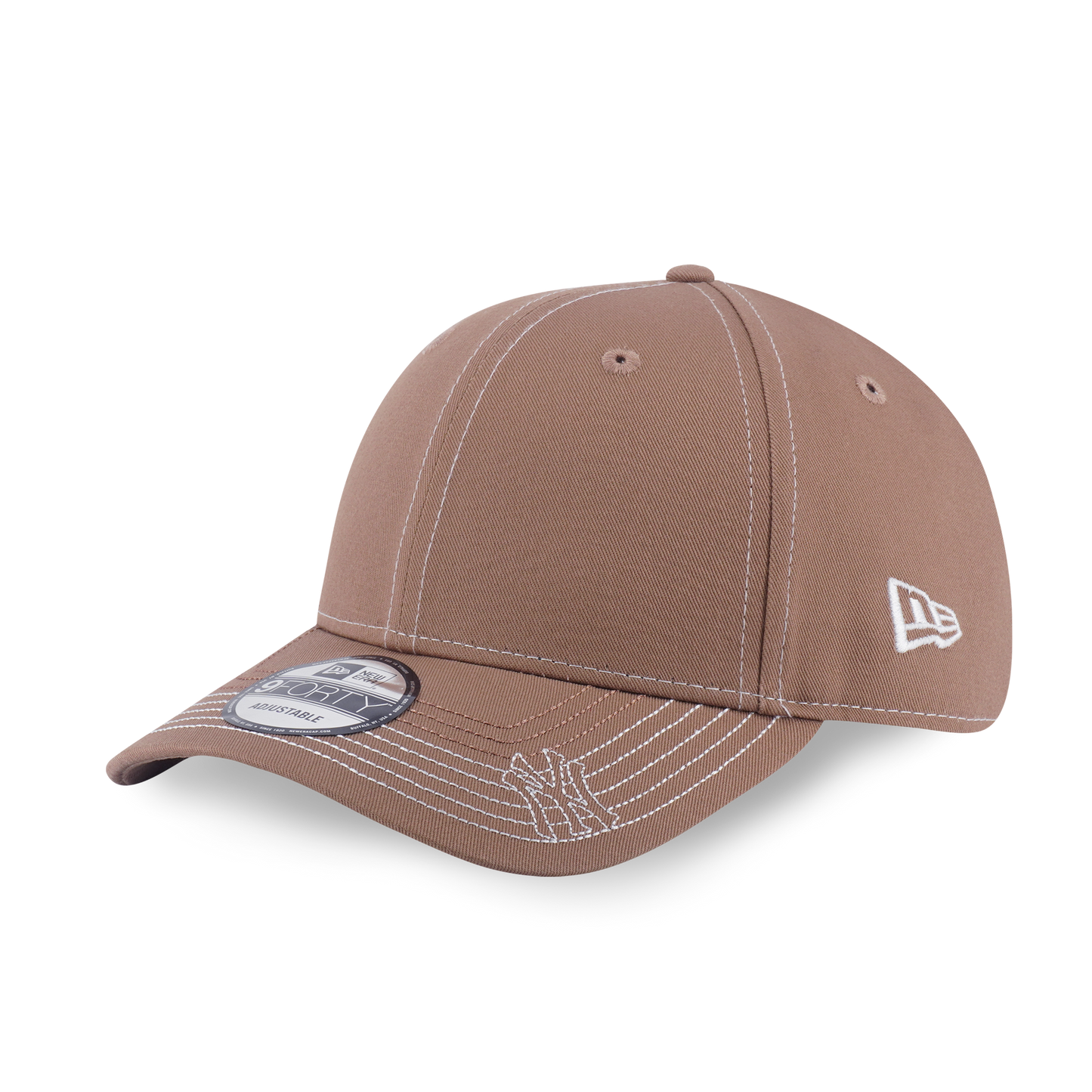 9FORTY New York Yankees MLB Contrast Stitching Khaki Adjustable