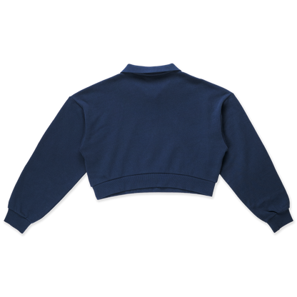 Women New Era Street Class Oceanside Blue Women Half Zip Sweatshirt