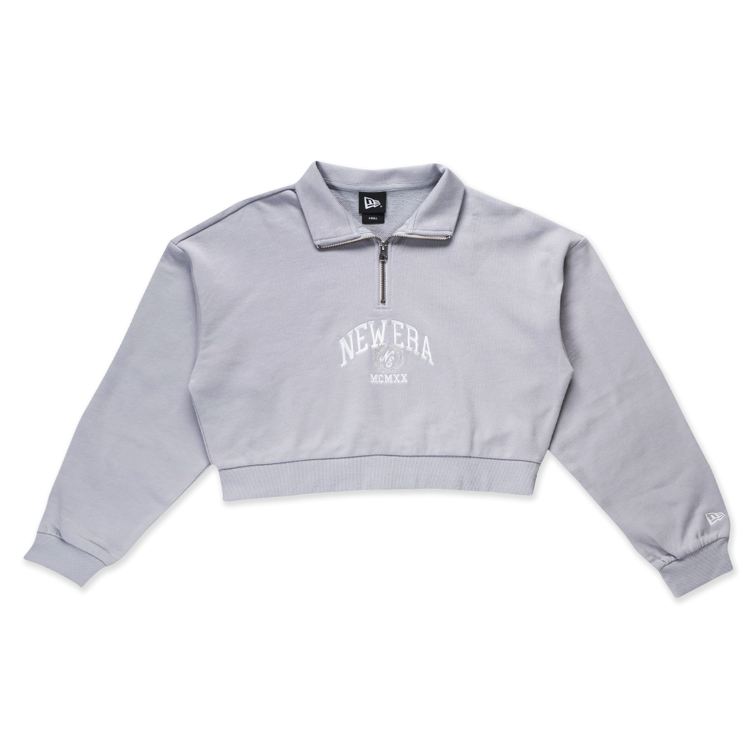 Women New Era Street Class Dolphin Gray Women Half Zip Sweatshirt