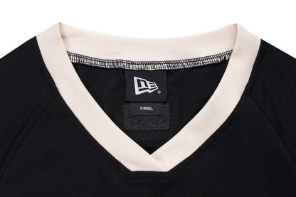 Women New Era Black Slim Fit Soccer Jersey