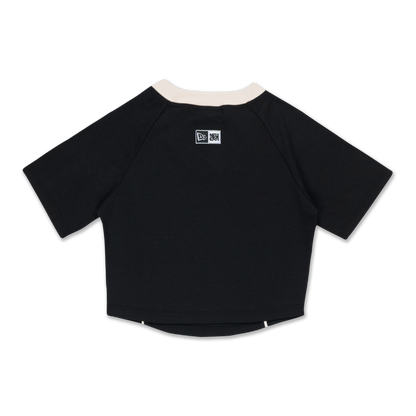 Women New Era Black Slim Fit Soccer Jersey