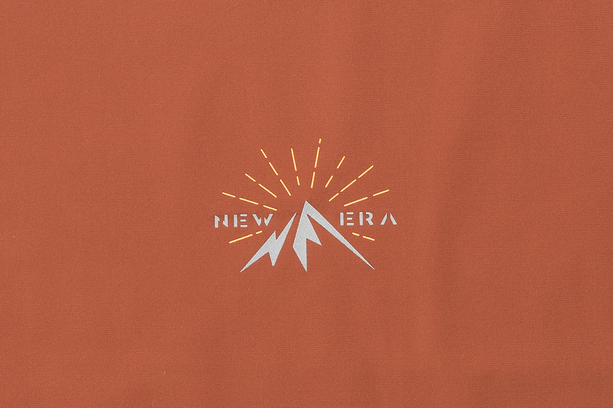 New Era Mountain Graphic Deep Auburn Brown Short Sleeve T-Shirt