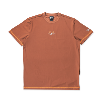 New Era Mountain Graphic Deep Auburn Brown Short Sleeve T-Shirt