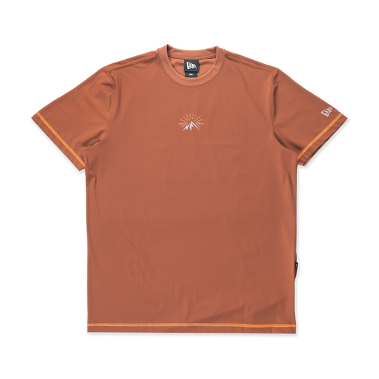 New Era Mountain Graphic Deep Auburn Brown Short Sleeve T-Shirt