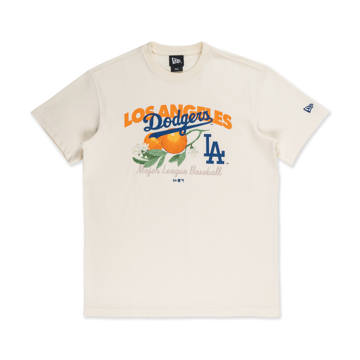 Los Angeles Dodgers Harvest Merch Chrome White Short Sleeve T-Shirt