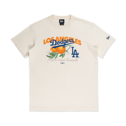 Los Angeles Dodgers Harvest Merch Chrome White Short Sleeve T-Shirt