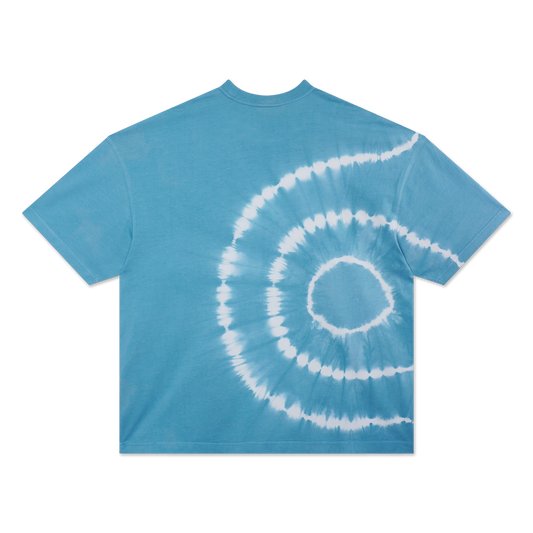 New Era Basic Tie Dyed Blue Foam Oversized Short Sleeve T-Shirt