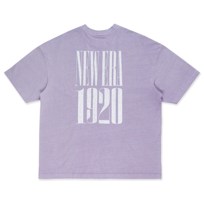 New Era 90S Vibe Washed Soft Lavender Oversized Short Sleeve T-Shirt