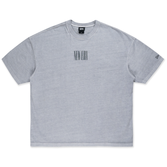 New Era 90S Vibe Washed Dolphin Gray Oversized Short Sleeve T-Shirt