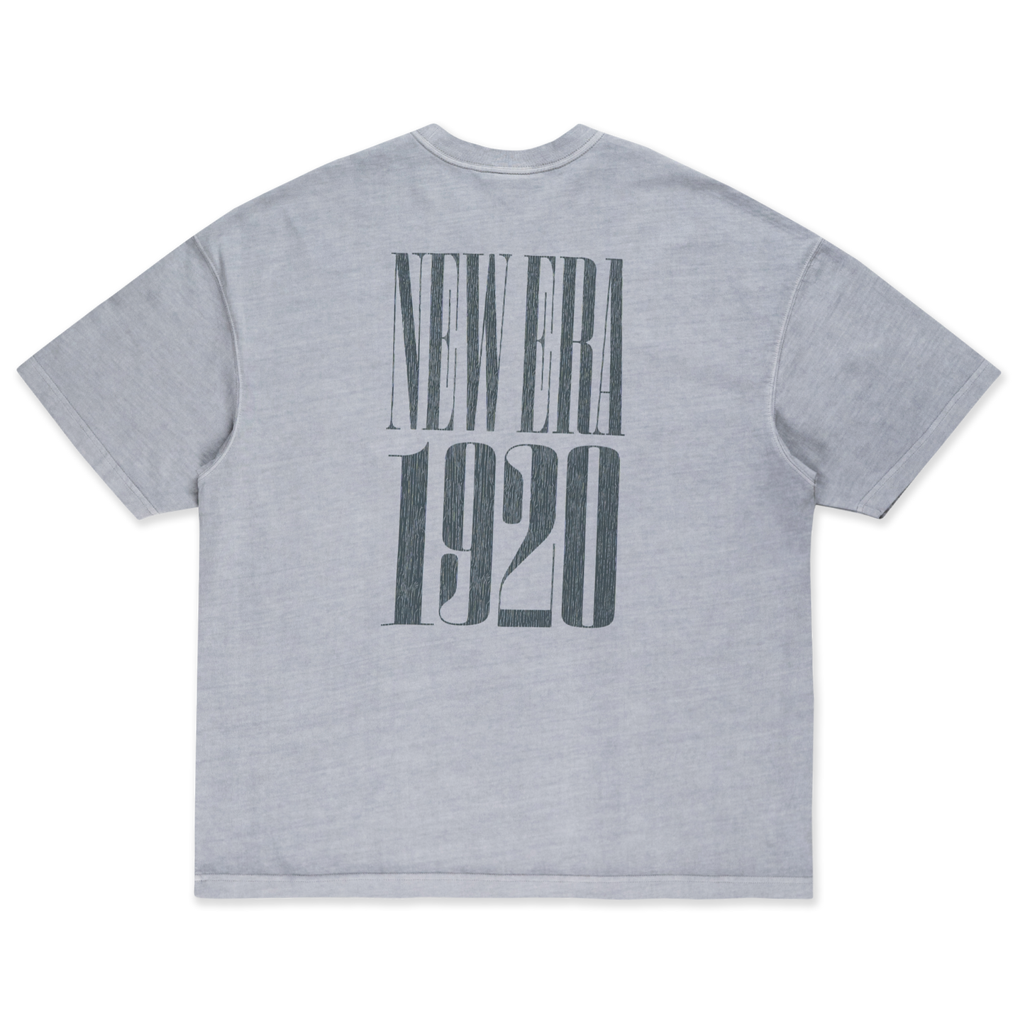 New Era 90S Vibe Washed Dolphin Gray Oversized Short Sleeve T-Shirt