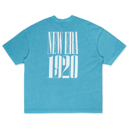New Era 90S Vibe Washed Blue Foam Oversized Short Sleeve T-Shirt