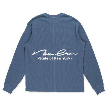 New Era Basic Muted Indigo Long Sleeve T-Shirt
