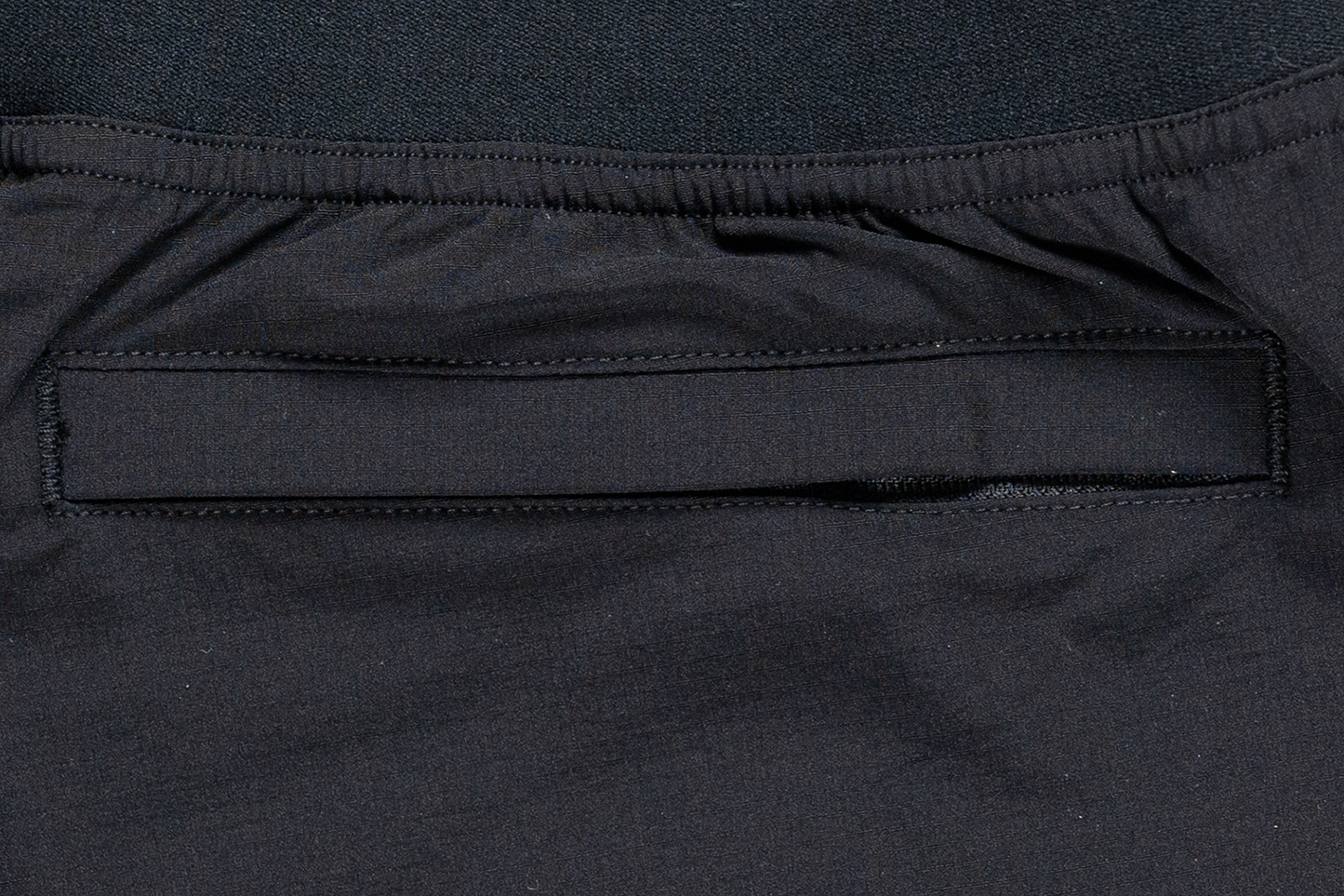 New Era Trail Runner Black Layered Shorts