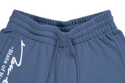 New Era Basic Muted Indigo Basketball Shorts